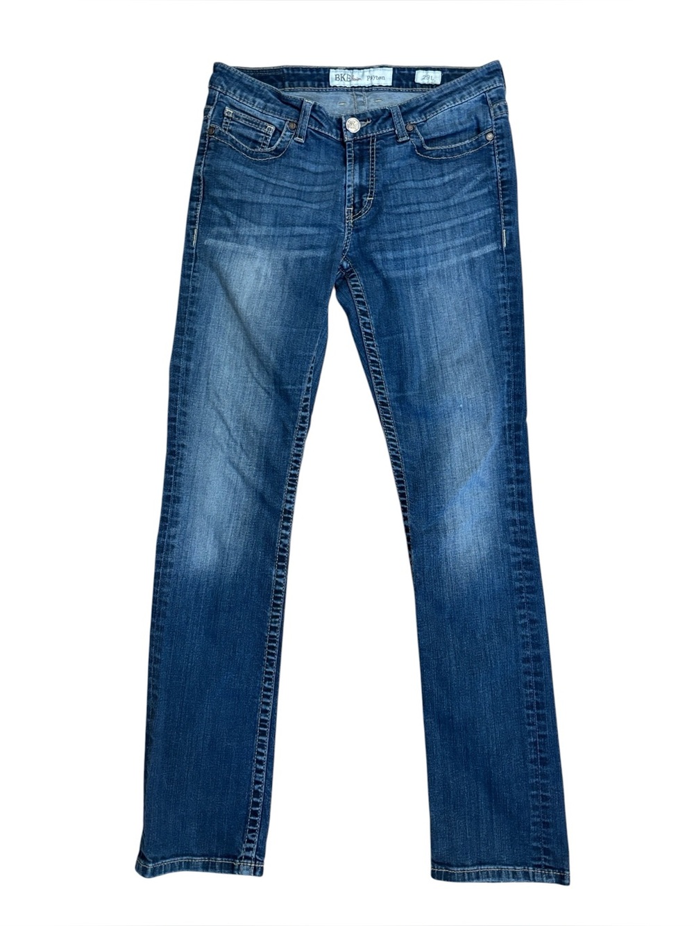 BKE Payton Midrise Straight Leg Blue Jeans Size 29 Long